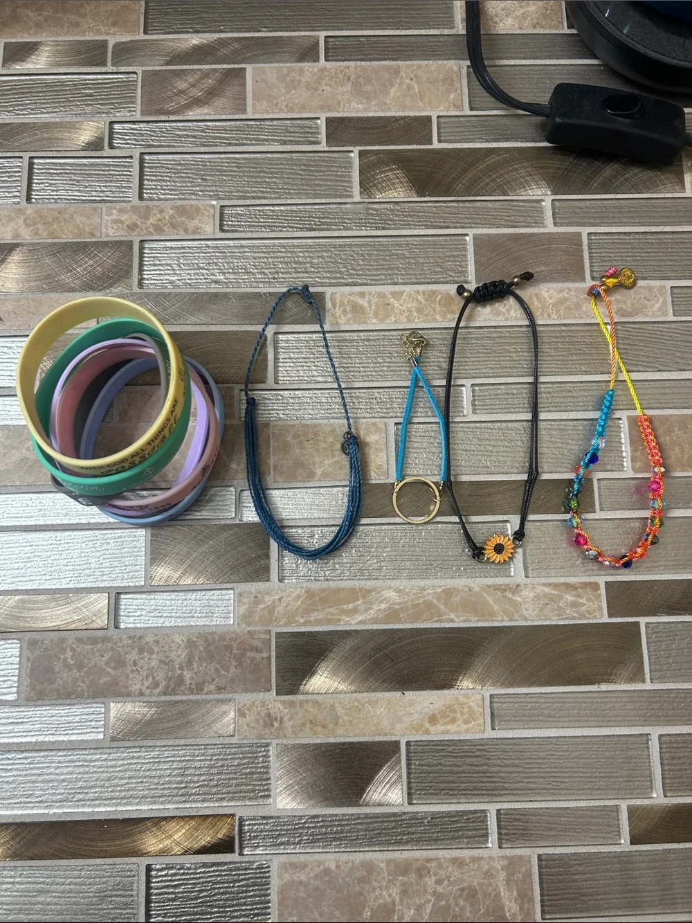 Kids Colorful Bracelet Set - Assorted Pastel & Bright Bands